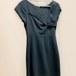 J Crew Crepe Origami Sheath Wool Dress Size 2  Grey Woman’s